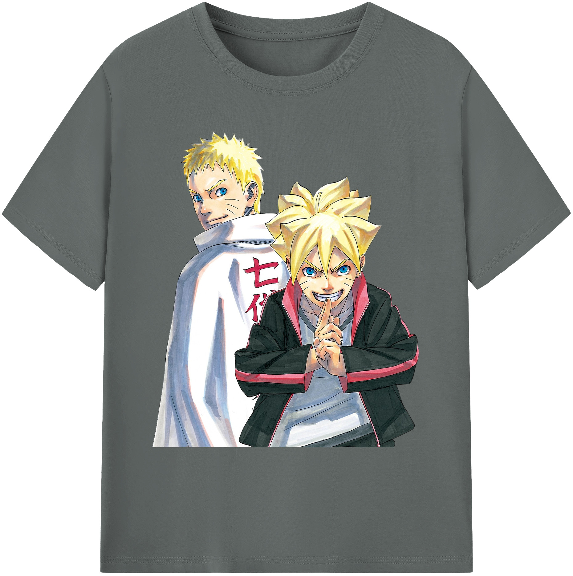 （画像用） NARUTO -ナルト- うずまき ボルト Uzumaki Boruto 綿100％ メンズ半袖Tシャツ｜肌触りやわらか＆通気性